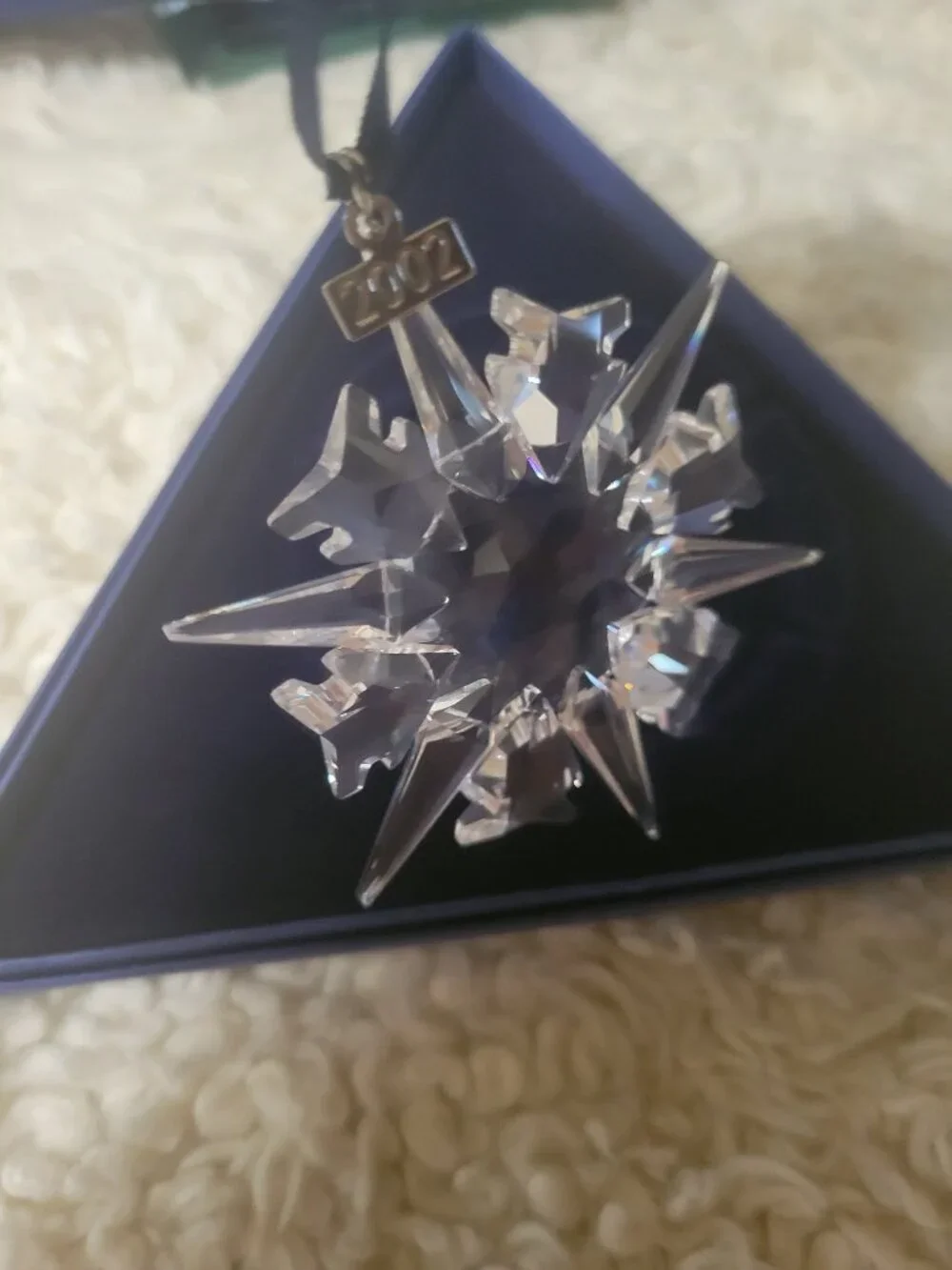 Swarovski 2002 Annual Snowflake Ornament ☆ | 3 In ☆ | NWT + COA
